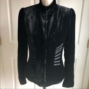 Elie Tahari Lush Silk & Velvet blazer